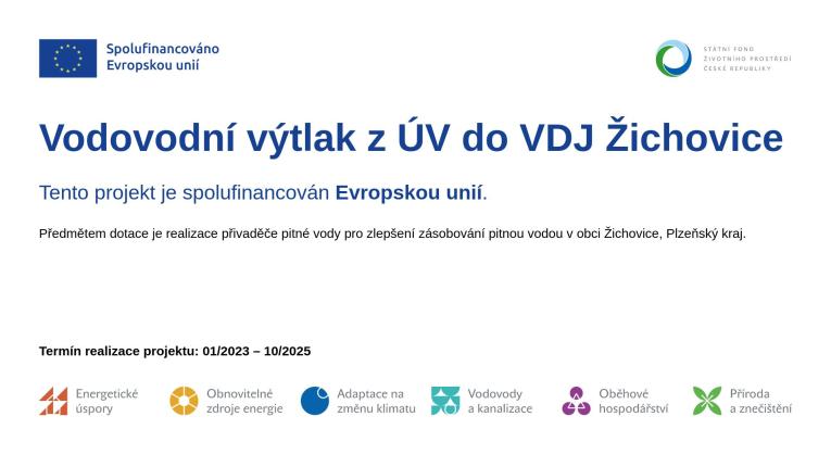 Vodovodní výtlak z ÚV do VDJ Žichovice